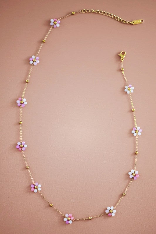 Flowers Chain Necklace