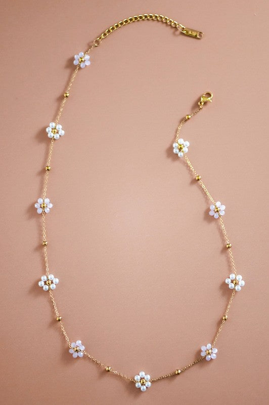 Flowers Chain Necklace