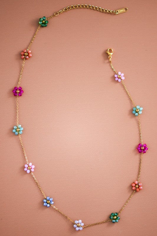 Flowers Chain Necklace