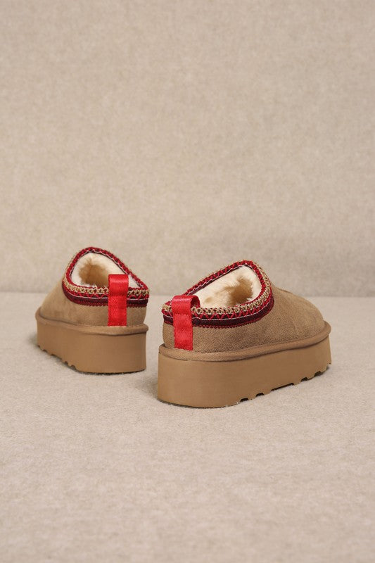 Platform slipper boots