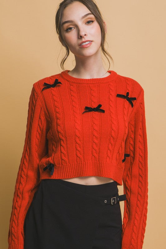 AMELIA BOW SWEATER