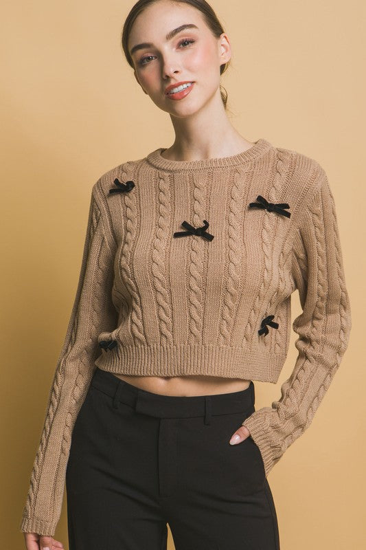 AMELIA BOW SWEATER